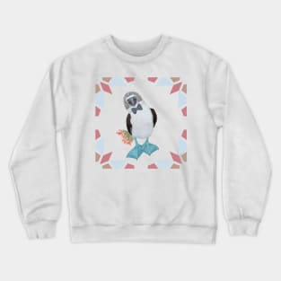 Blue Footed Booby Bird Crewneck Sweatshirt